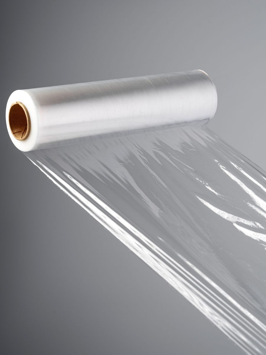 Roll of clear cling film